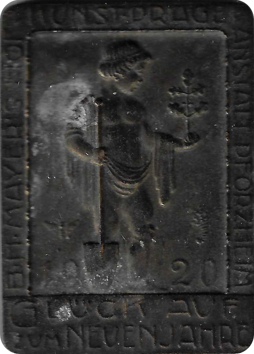 Jahresmedaille des Jahres 1920 der B. H. Mayer's Hof-Kunstprägeanstalt Pforzheim