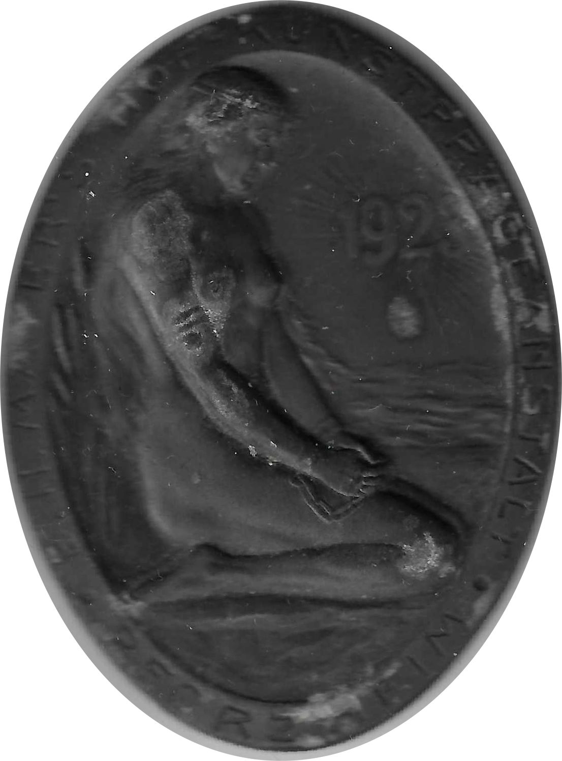 Jahresmedaille des Jahres 1923 der B. H. Mayer's Hof-Kunstprägeanstalt Pforzheim