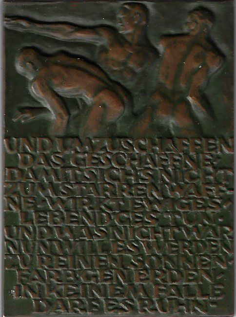 Jahresmedaille des Jahres 1939 der B. H. Mayer's Hof-Kunstprägeanstalt Pforzheim