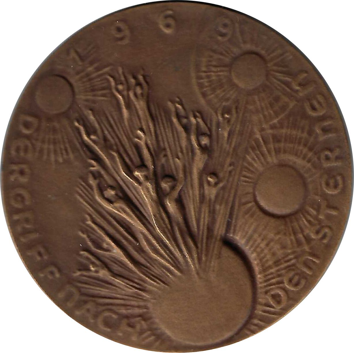 Jahresmedaille des Jahres 1970 der B. H. Mayer's Hof-Kunstprägeanstalt Pforzheim