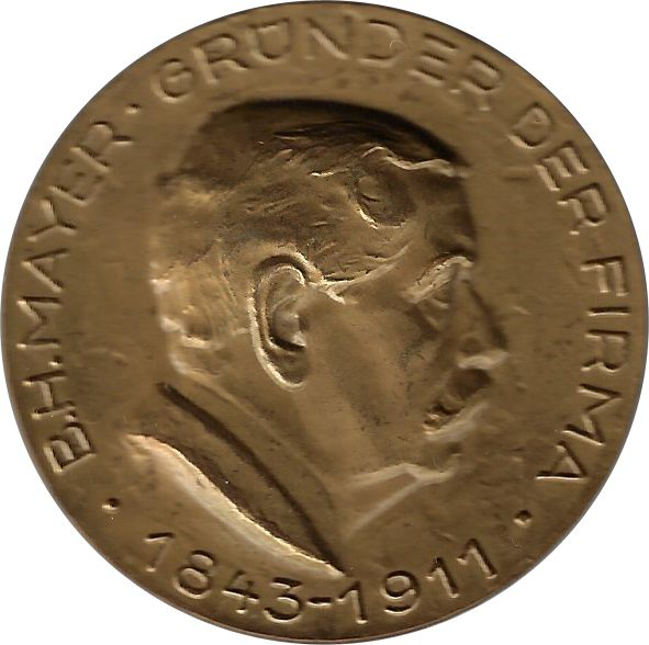 Jahresmedaille des Jahres 1971 der B. H. Mayer's Hof-Kunstprägeanstalt Pforzheim