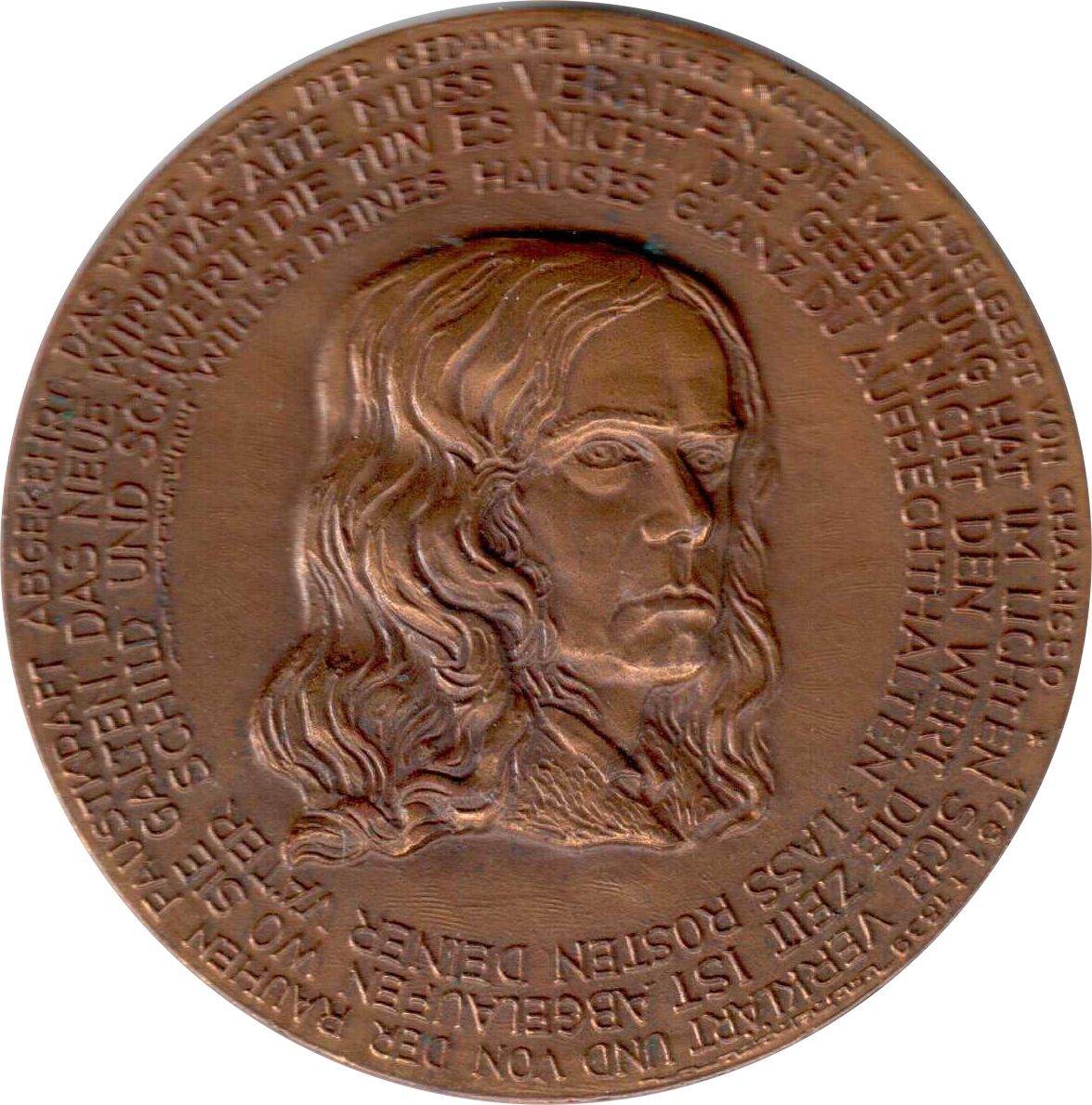Jahresmedaille des Jahres 1973 der B. H. Mayer's Hof-Kunstprägeanstalt Pforzheim