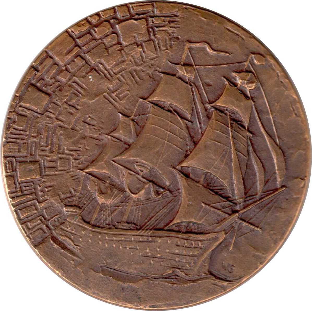 Jahresmedaille des Jahres 1974 der B. H. Mayer's Hof-Kunstprägeanstalt Pforzheim