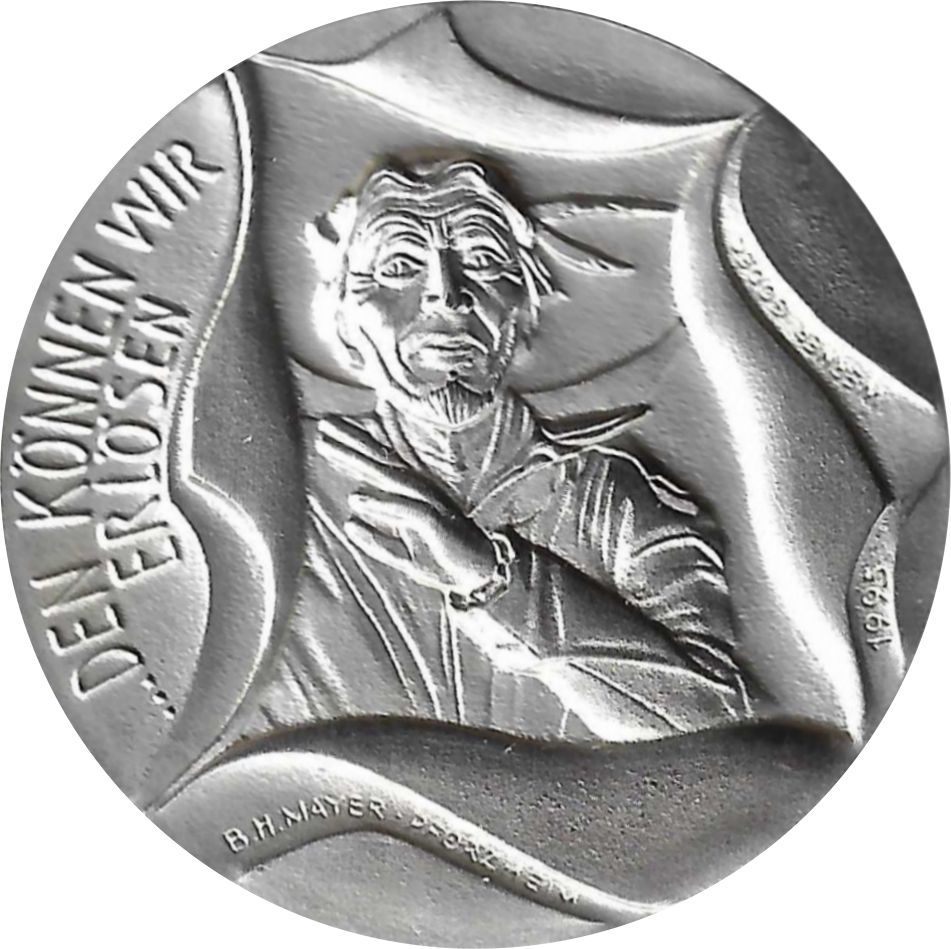 Jahresmedaille des Jahres 1995 der B. H. Mayer's Hof-Kunstprägeanstalt Pforzheim